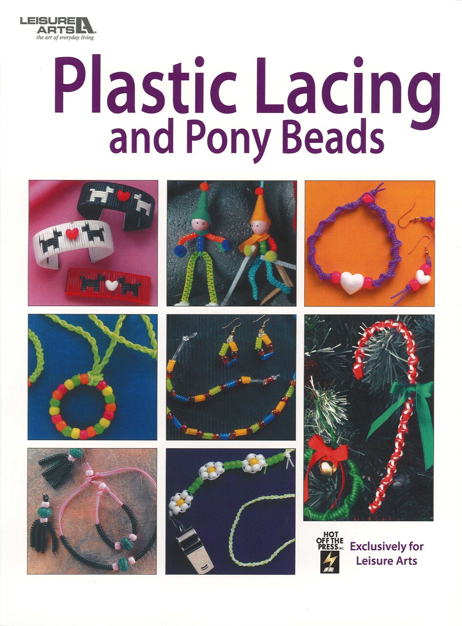 Leisure Arts Plastic Lacing And Pony Beads Crafting Book